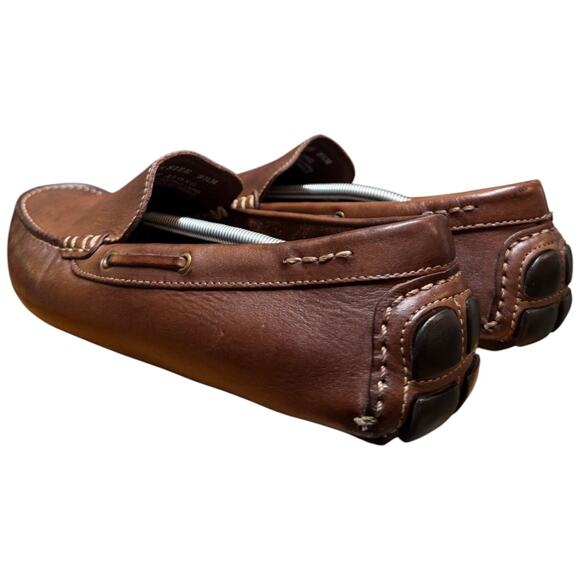 VIA SPIGA Drive Along Men\'s 9.5 Brown Genuine Leather Driving Casual Shoes main image 9